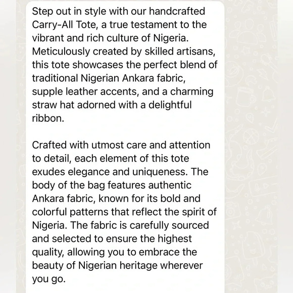 Vintage 💕Kweenzyafrik Ankara  printed handmade Keimie Carry all Tote hat… - Picture 8 of 16